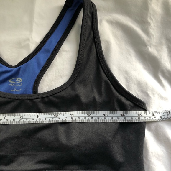 CHAMPION Black High Compression Racer Back Tank L - Picture 4 of 7